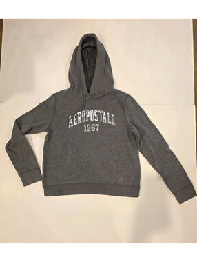 Aeropostale Women's Gray Pullover Size Medium Long Sleeve
